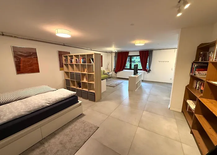 Apartmán Helle Kellerwohnung Im Gruenen Mit Sauna Kolín nad Rýnem